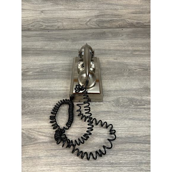 CROSLEY Vintage Style Numeric Stainless Steel Wall Phone Mount Telephone CR55 - Picture 2 of 8